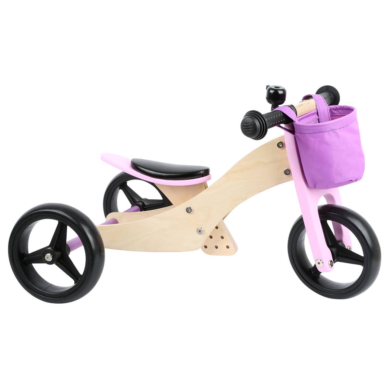 Small Foot Pink Training Balance Bike/Trike 2-in-1